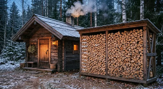 Укладка дров в Белоозерском, проезд Дачная, 41Б